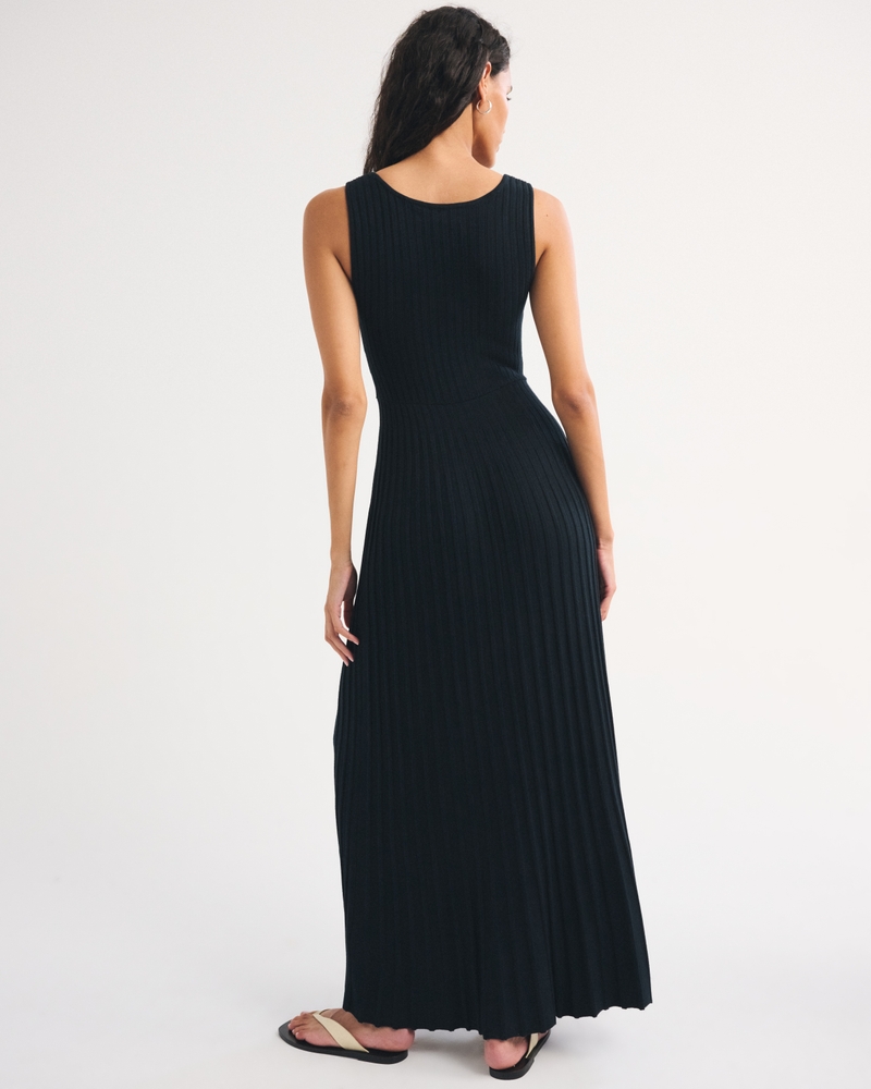 Pleated Maxi Sweater Dress - thumbnail 8