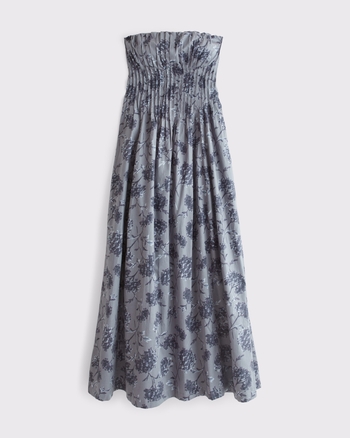 Bra-Free Strapless Pintuck Gown