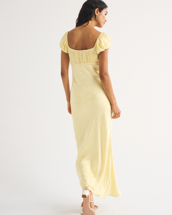 mustard yellow dress Nira Color:Blue Mist advertise_clearance_true Sequinned Two-piece Lavender Flounced Wear strappy stilettos in