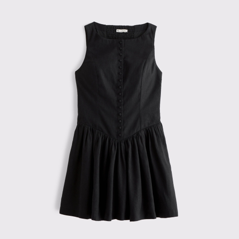 Женские платья Abercrombie & Fitch High Neck Button-Embellished Mini Dress