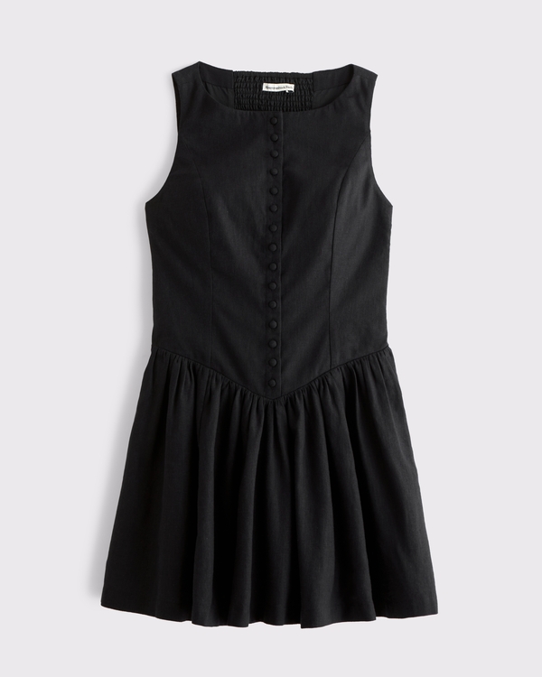 abercrombie black dress Women's YPB studioFLEX Twist Mini in | Size XXL featuring an asymmetrical neckline Women's Black Dresses & Jumpsuits