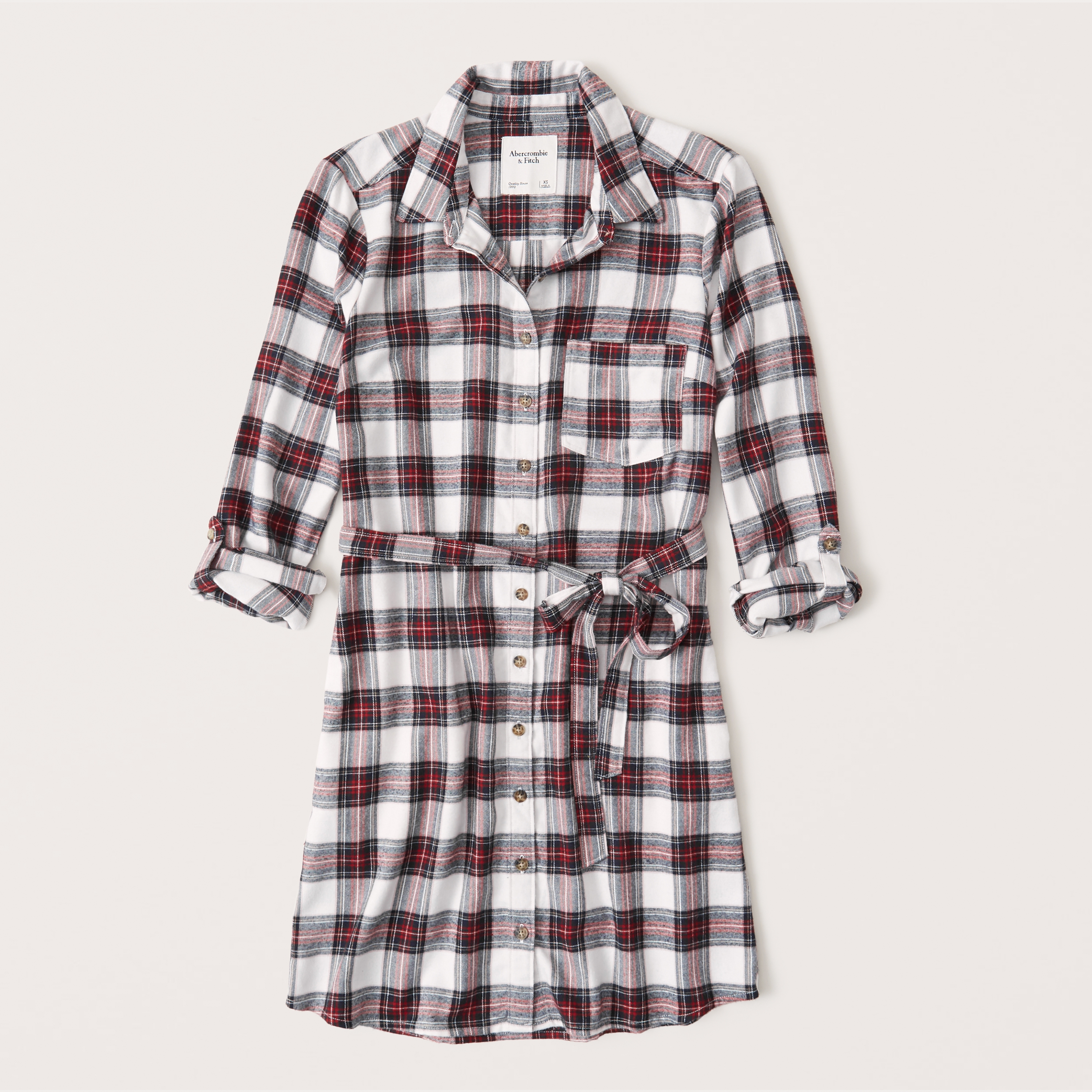 womens flannel shirt dress