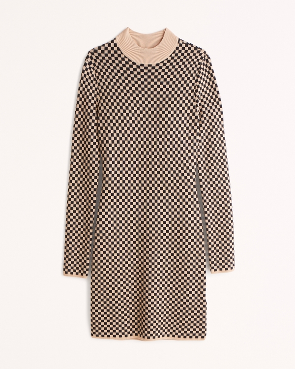Women's Long-Sleeve Mockneck Mini Sweater Dress | Women's Dresses & Jumpsuits | Abercrombie.com