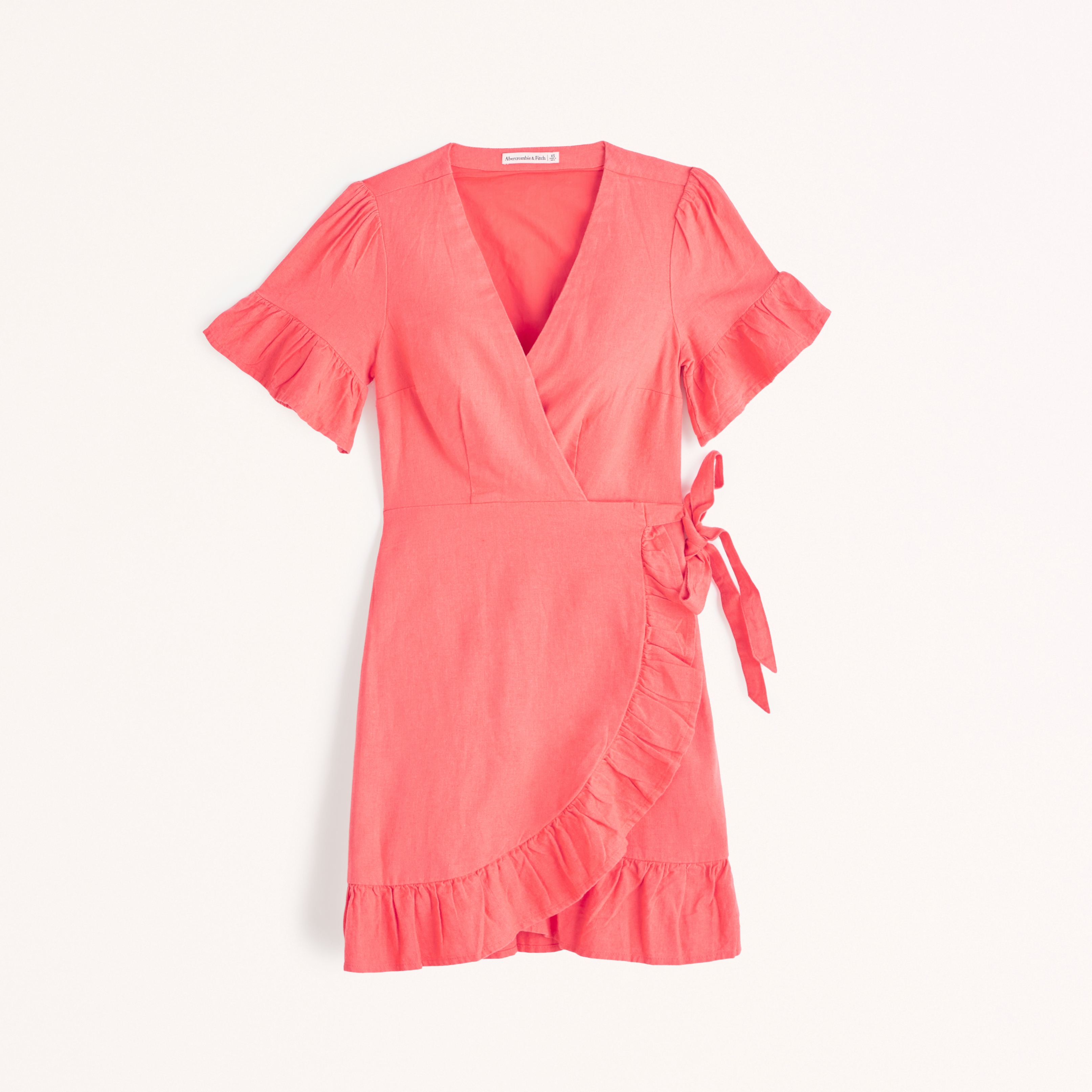 Angel sleeve shop wrap dress