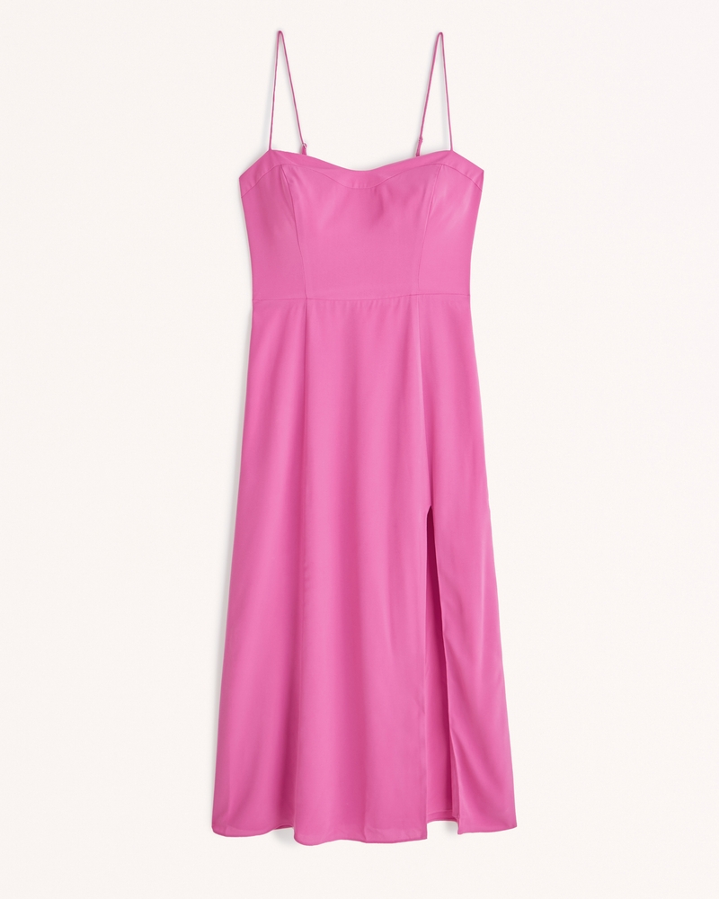 Women's The A&F Camille Midi Dress | Women's Clearance | Abercrombie.com