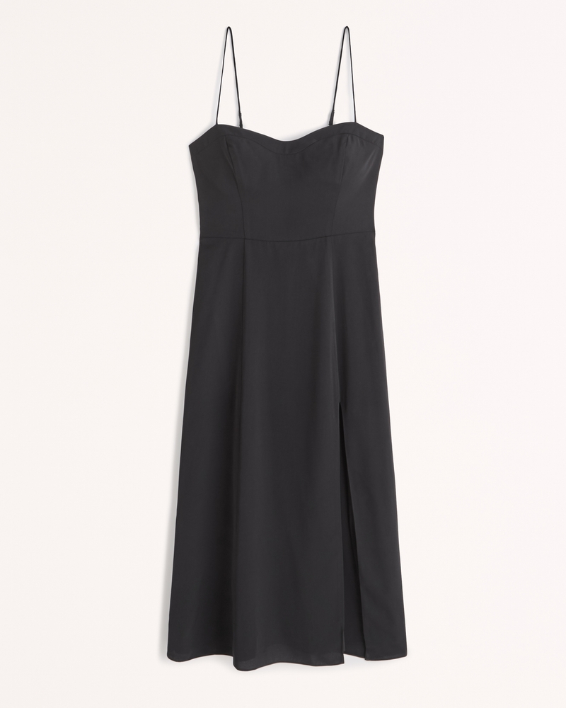 Women's The A&F Camille Midi Dress, Women's Clearance
