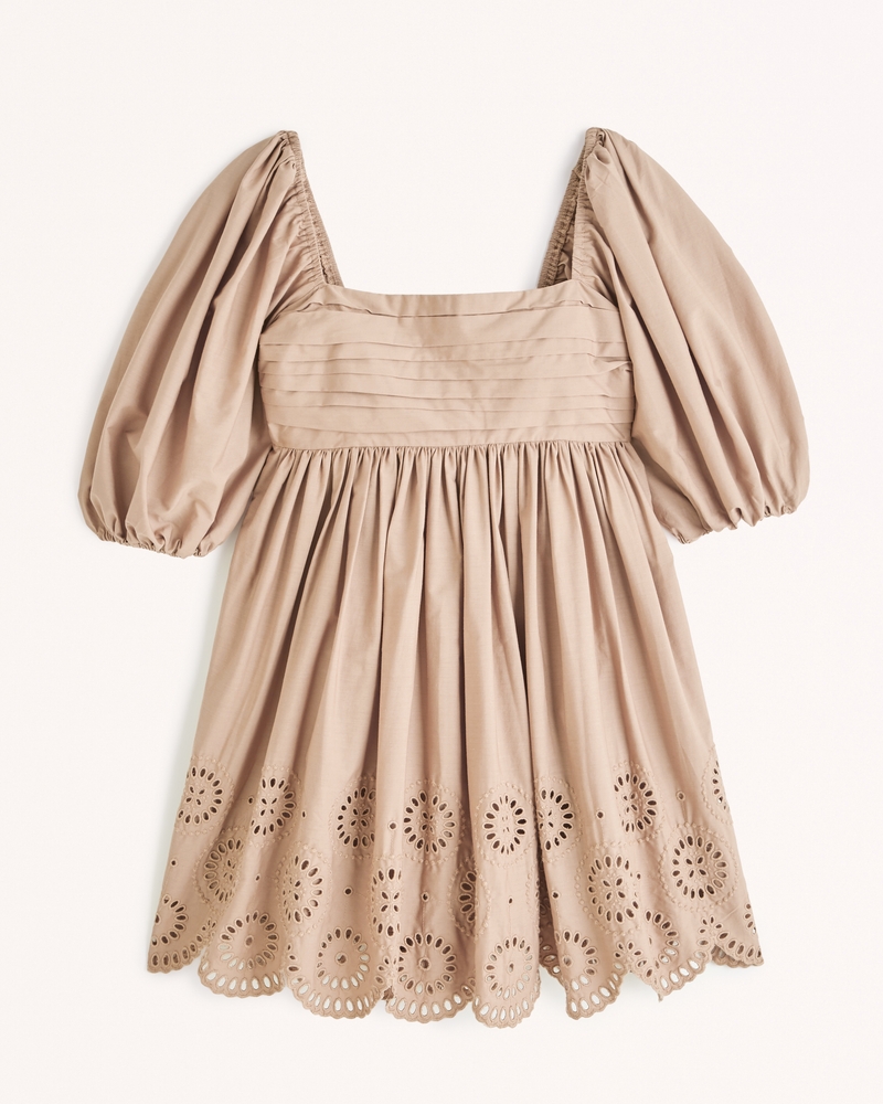 Women's Emerson Poplin Puff Sleeve Mini Dress Women's Clearance