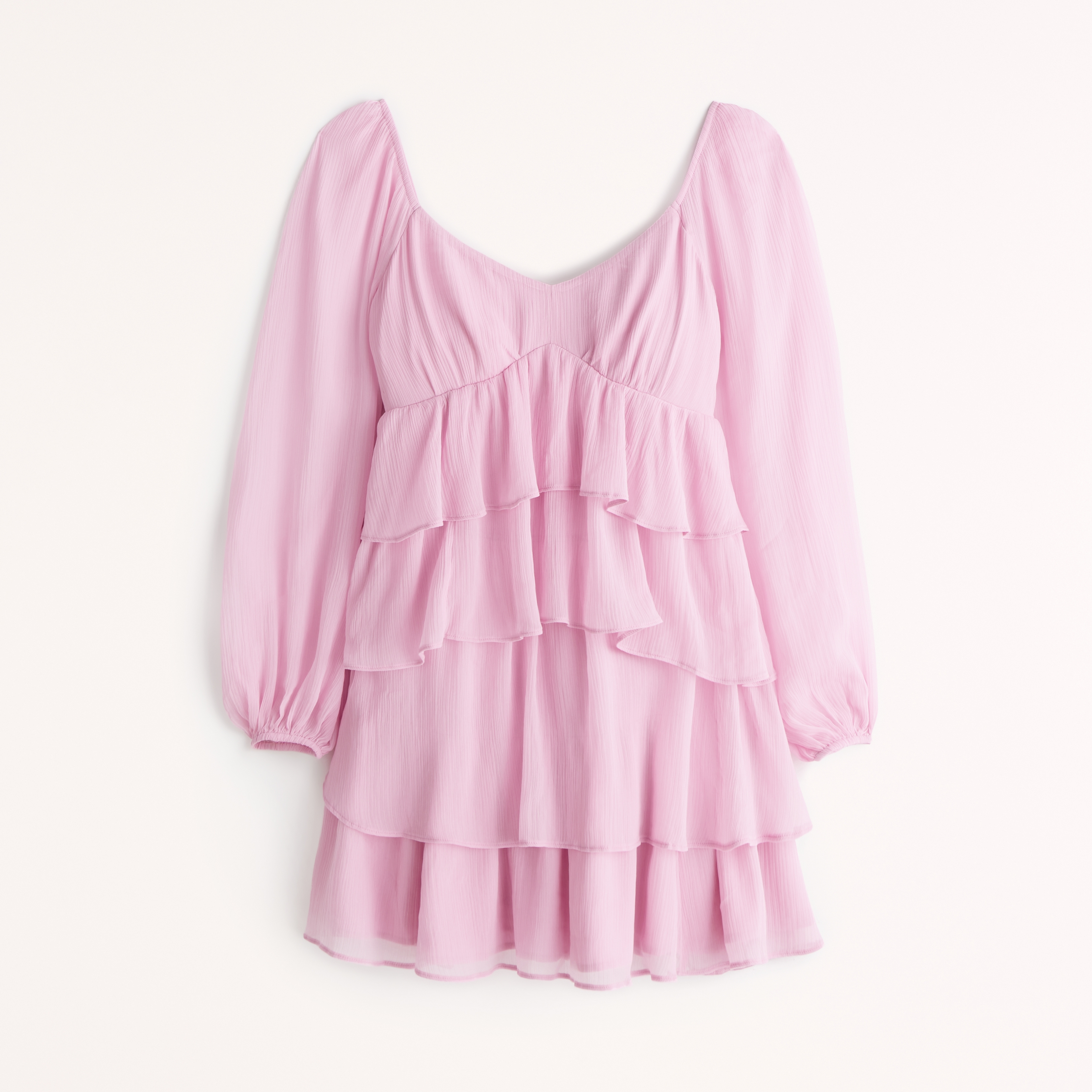 Long sleeve shop ruffle mini dress