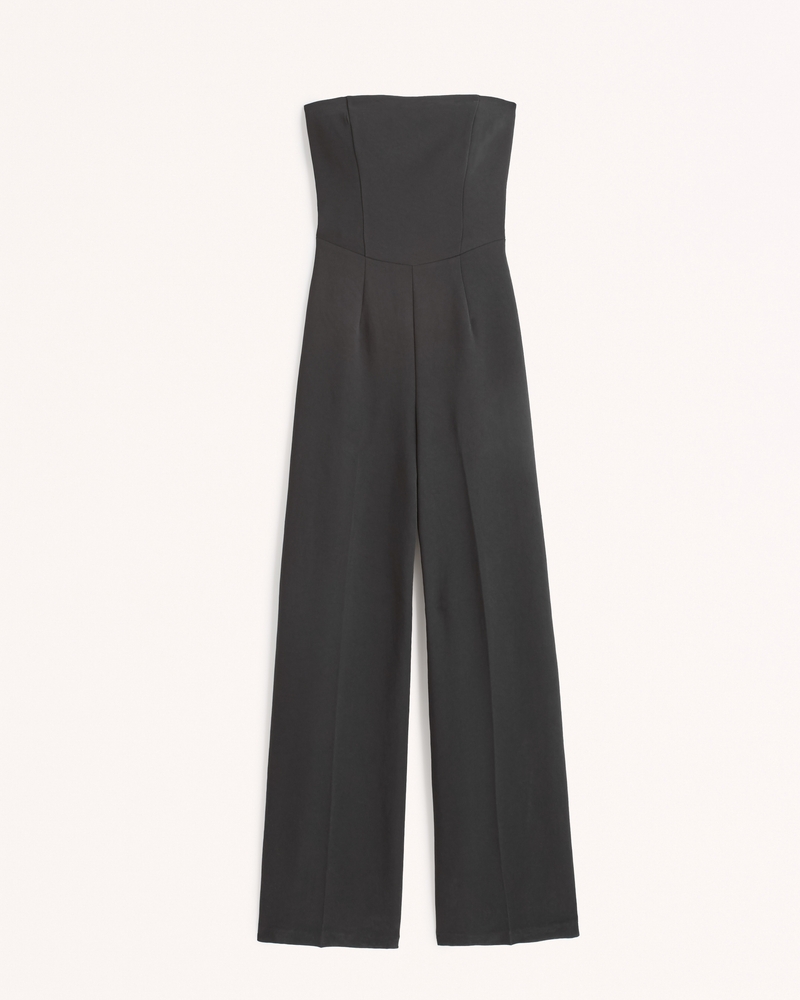 Women's Strapless Premium Crepe Jumpsuit