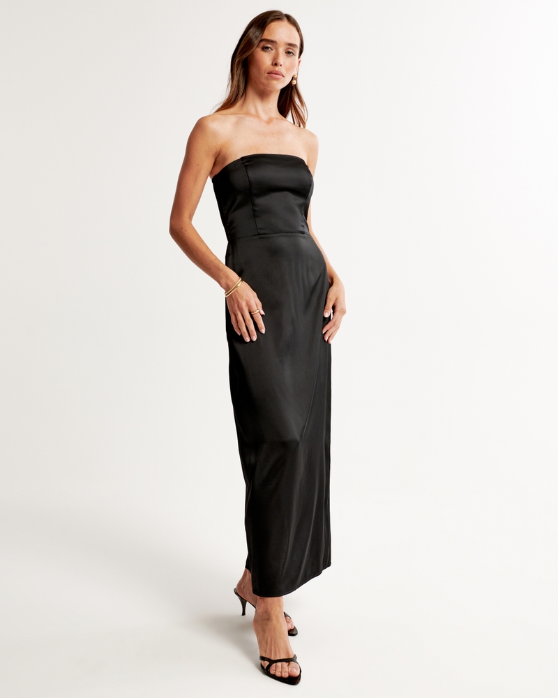 sale on clearance White House/Black Market satin strapless cocktail dress