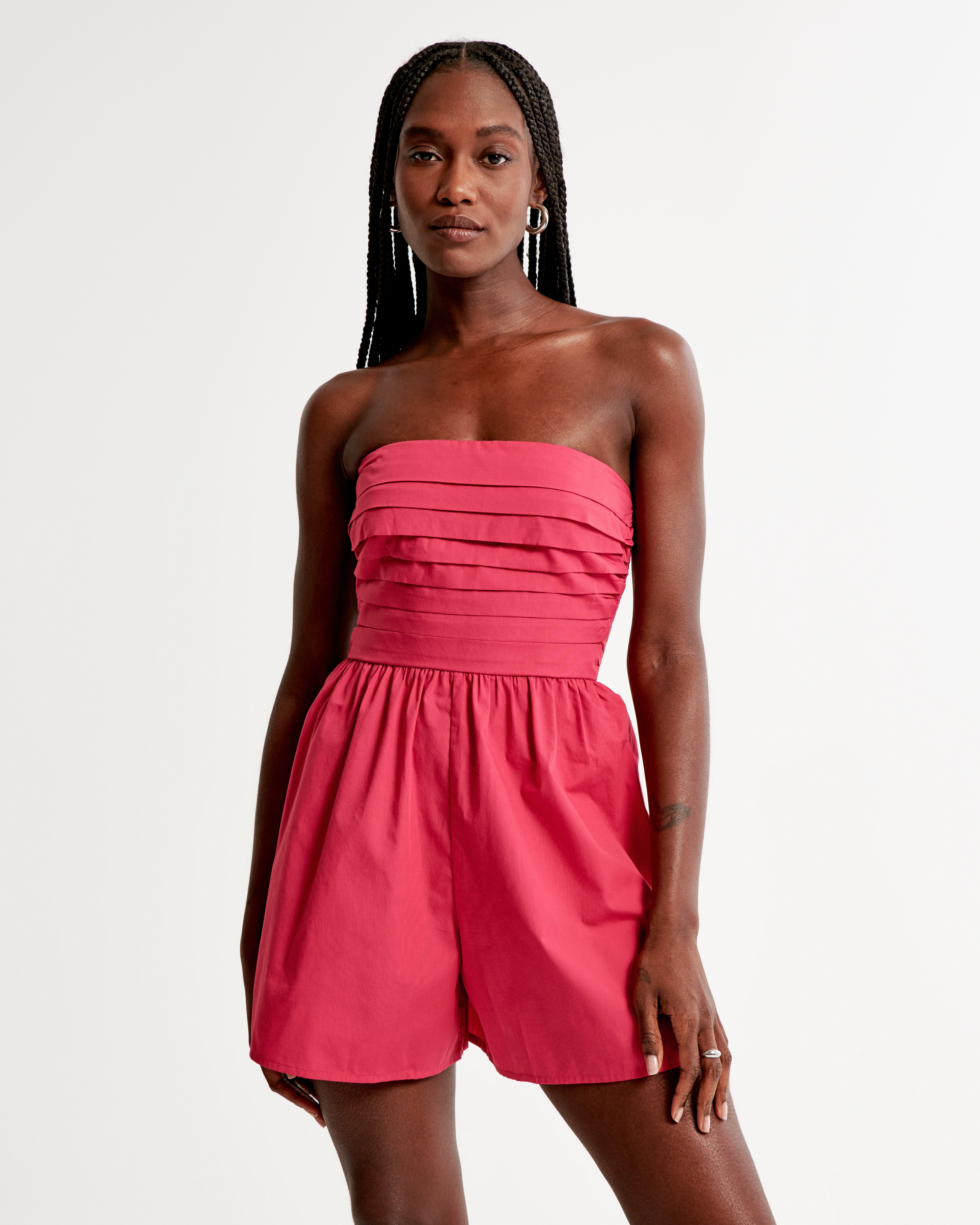 Strapless 2024 romper dress