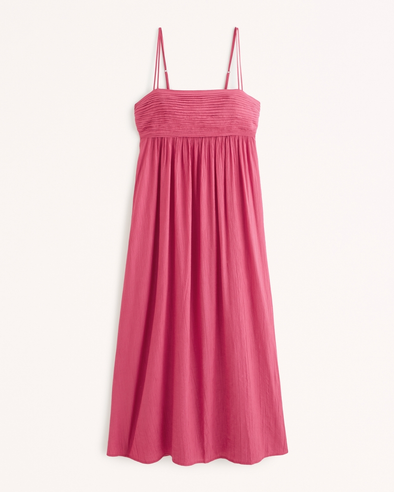 Women's Crinkle Textured Maxi Dress | Women's Clearance | Abercrombie.com