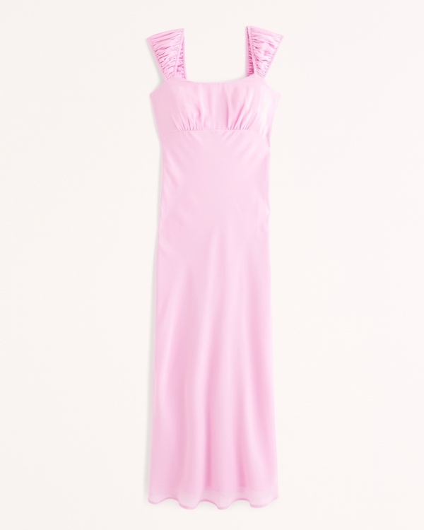Slip Midi Dress, Pink