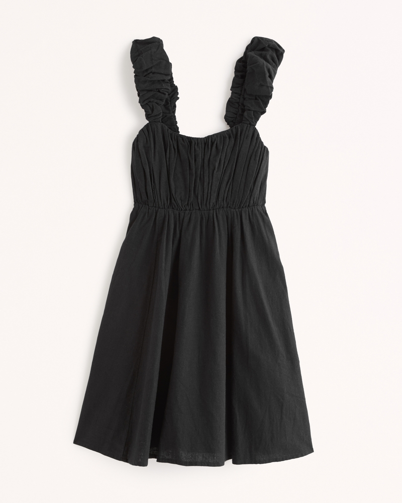 Women's Puff Strap Babydoll Mini Dress | Women's Sale | Abercrombie.com