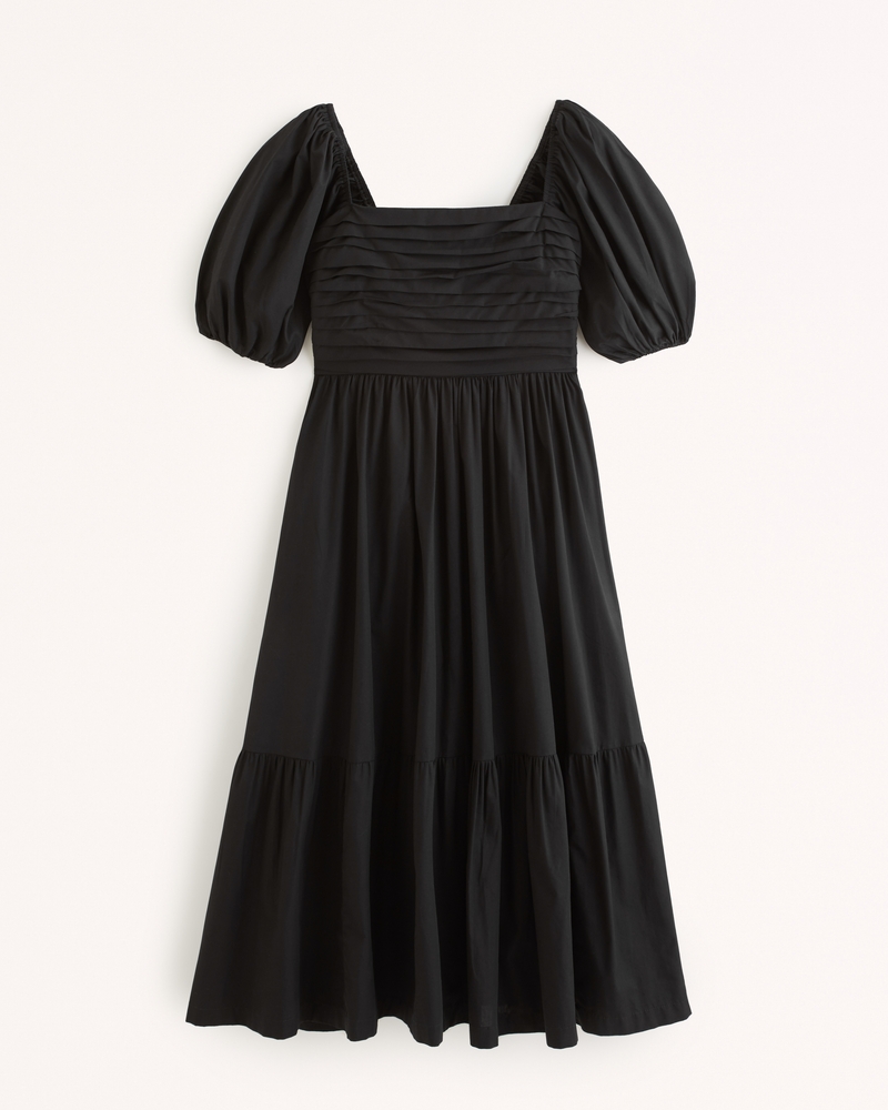 Women's Emerson Poplin Puff Sleeve Midi Dress | Women's Sale ...