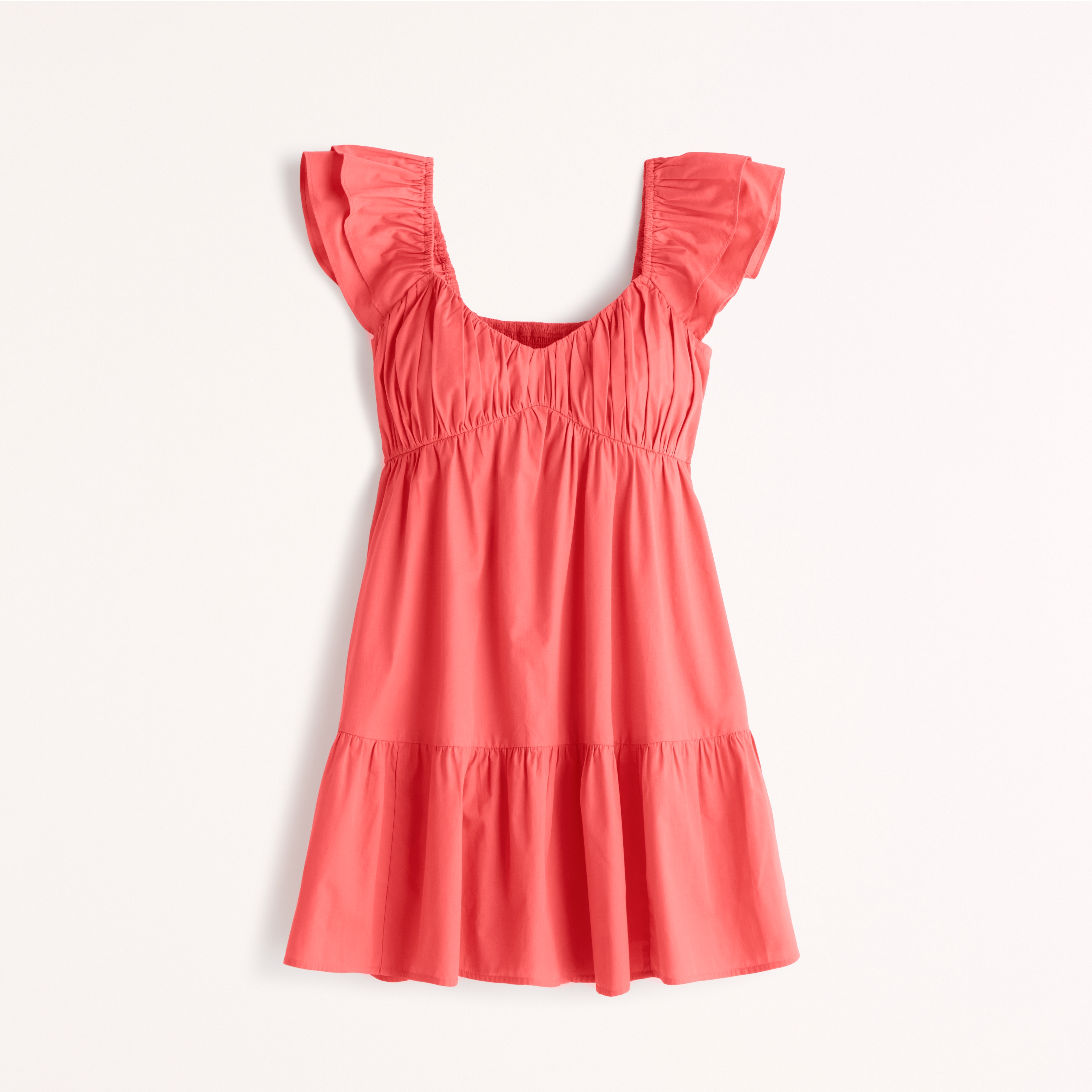 Ruffle flutter sleeve outlet dress