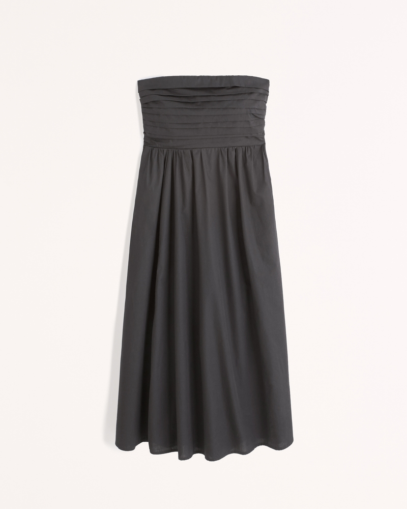 Women's Emerson Strapless Poplin Midi Dress Women's Dresses