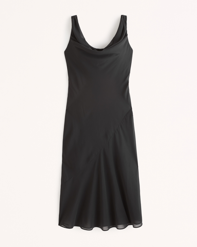 Cowl Neck Midi Dress