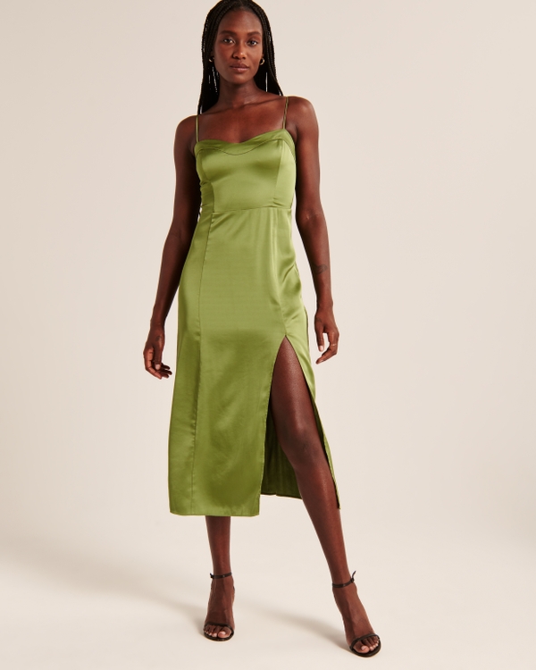 The A&F Camille Midi Dress, Green