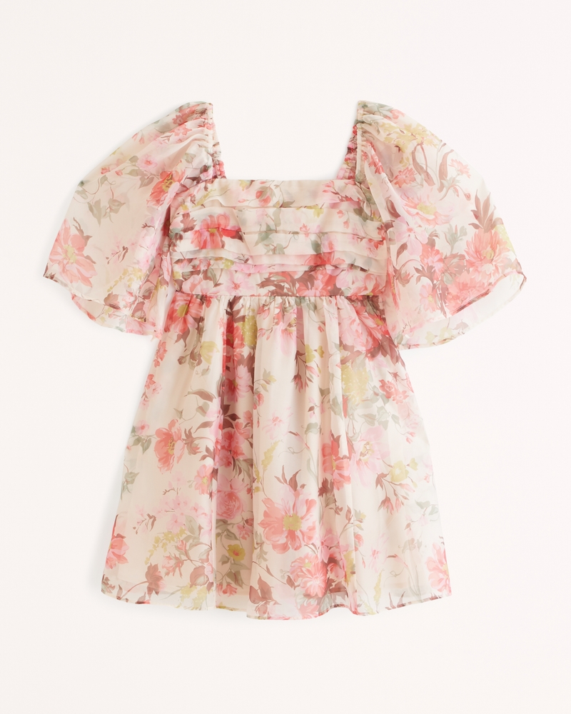 Dames Emerson minijurk met engelmouwen met ruches Dames Sale