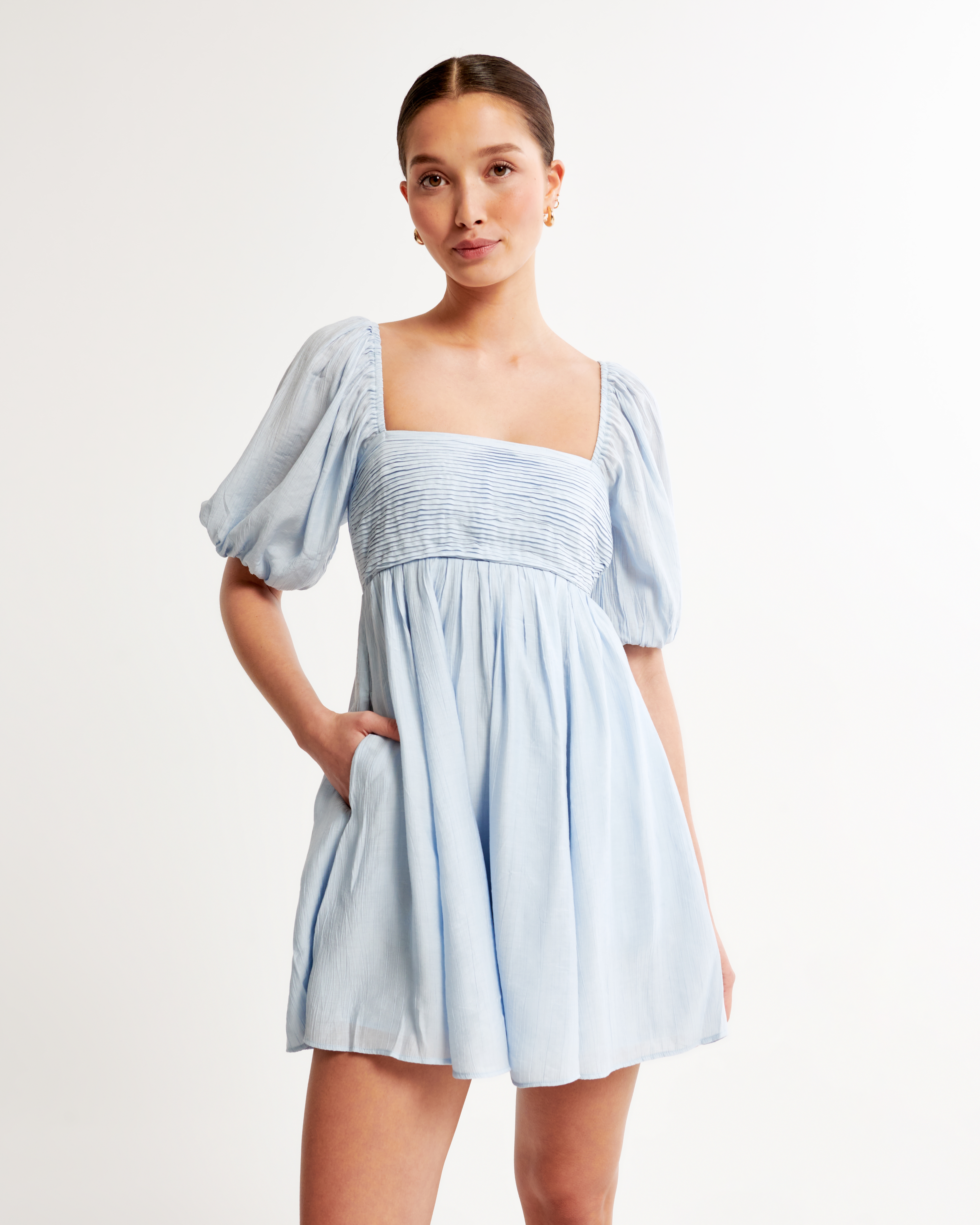 Women's Emerson Ruched Puff Sleeve Mini Dress | Women's