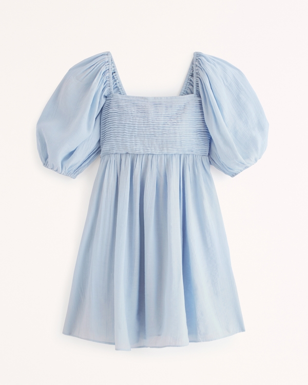 Donna Emerson Ruched Puff Sleeve Mini Dress | Donna Vestiti e Salopette lunghe | Abercrombie.com