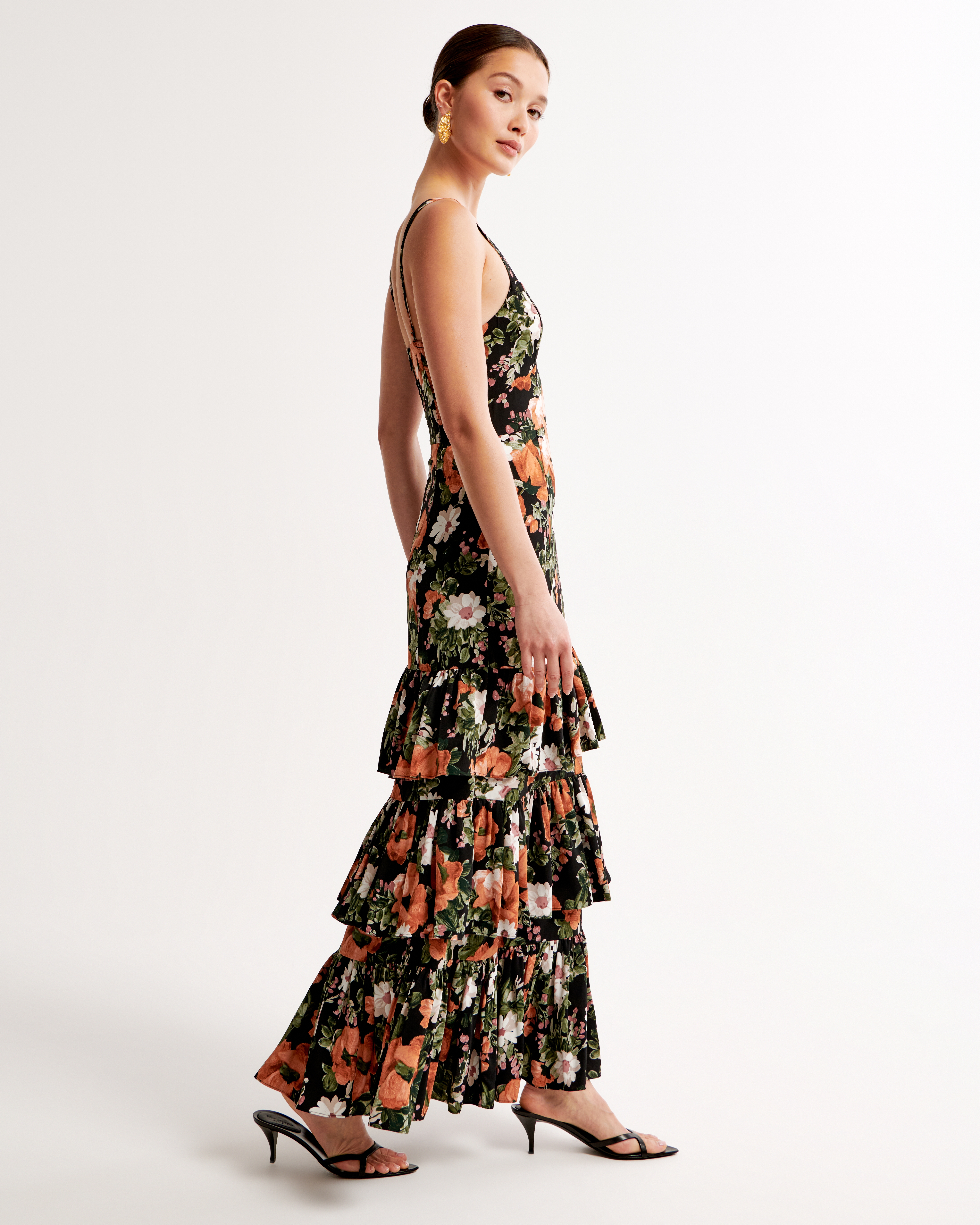 Women's Ruffle Tiered Maxi Dress | Women's Clearance | Abercrombie.com