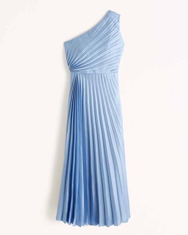 Women's One-Shoulder Pleated Maxi Dress | Women's Dresses & Jumpsuits | Abercrombie.com