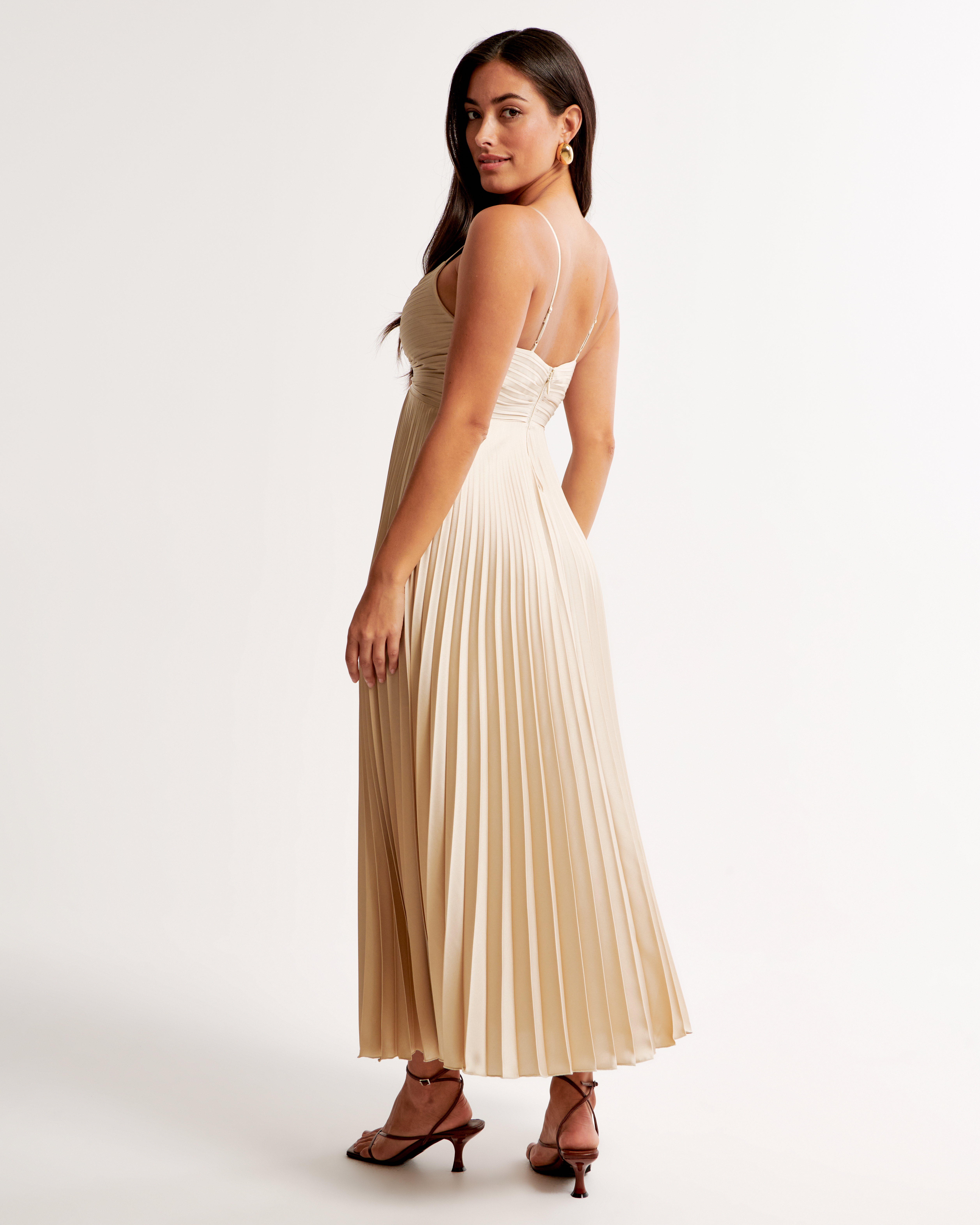 The A&F Giselle Pleated Maxi Dress