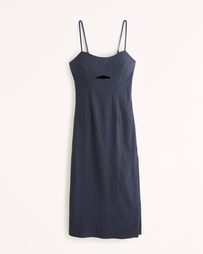 Women's Stretch Cutout Midi Dress | Women's Clearance | Abercrombie.com