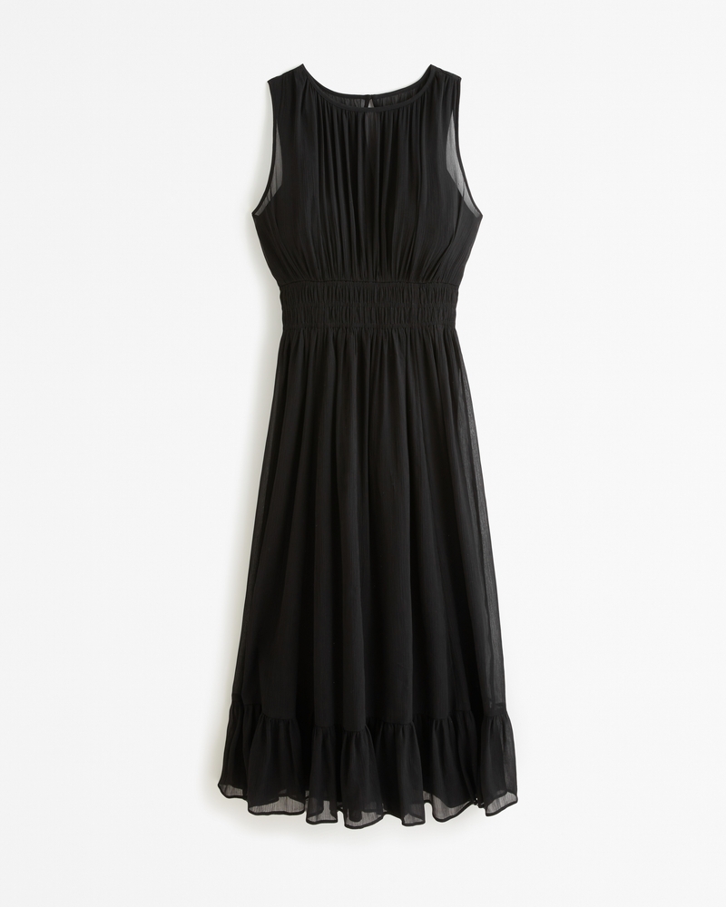 Women's Easy High-Neck Midi Dress | Women's Clearance | Abercrombie.com