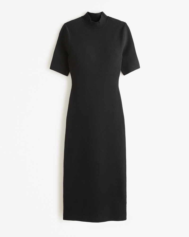 Women's Mockneck Midi Sweater Dress