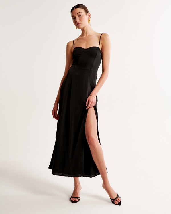 The A&F Camille Maxi Dress, Black