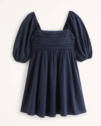 Women's Emerson Linen-Blend Puff Sleeve Mini Dress | Women's Sale ...