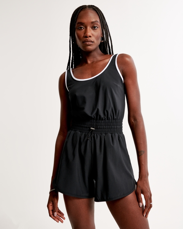 Traveler Romper, Black