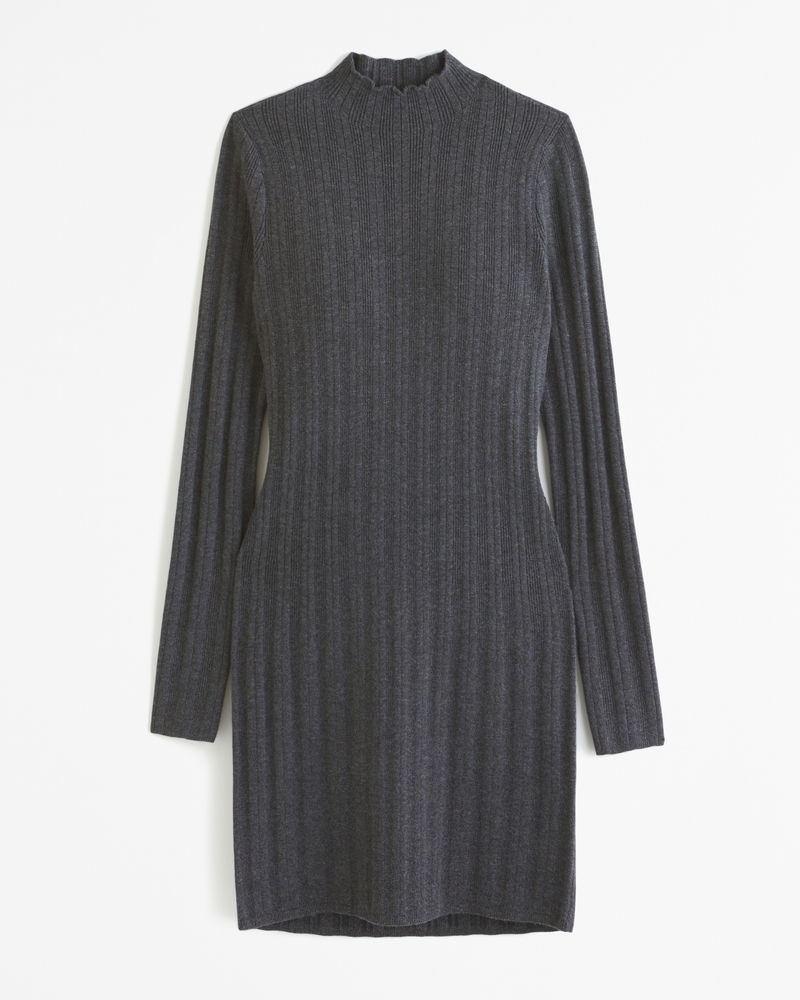 Mock Neck Sweater Dress