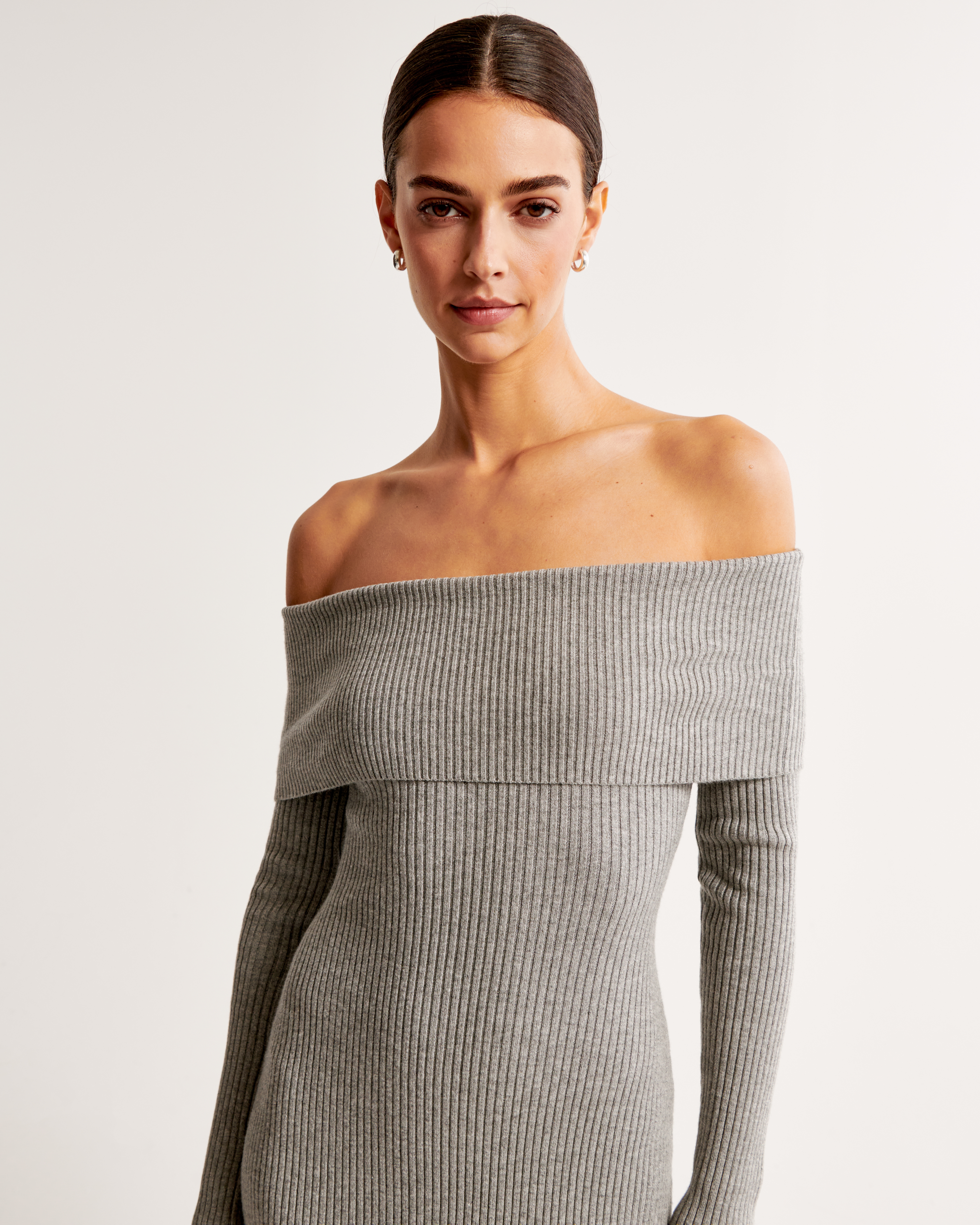 Shoulderless sweater store