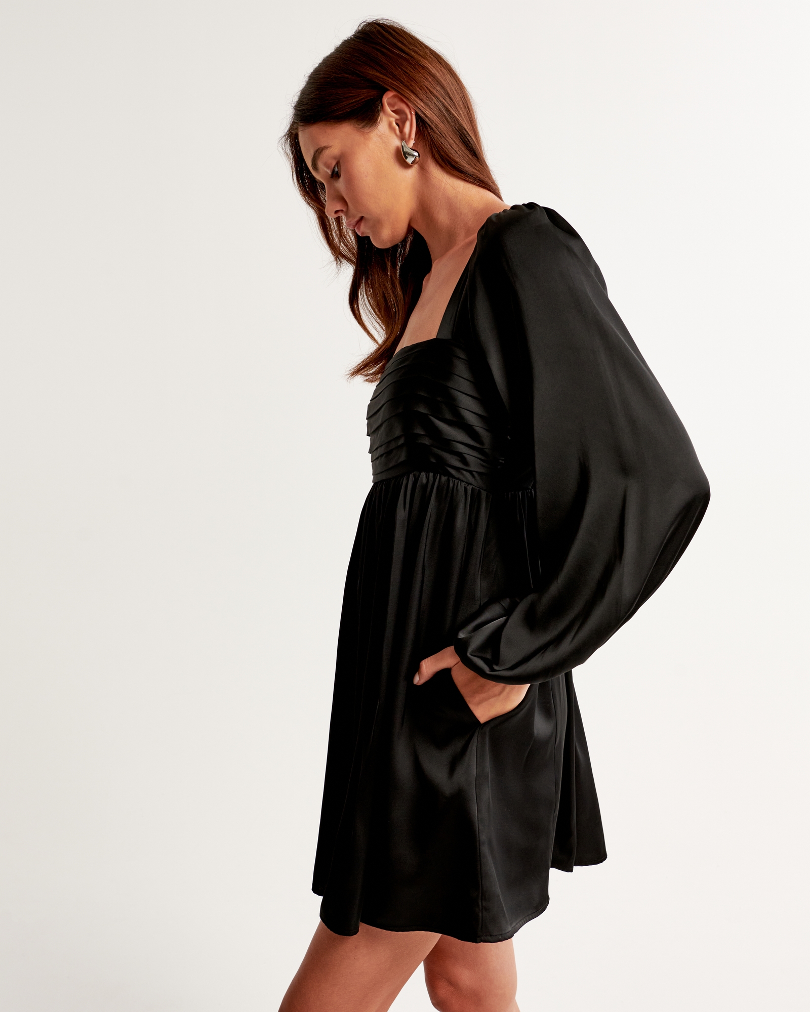 emerson satin long sleeve mini dress thejennataylor on LTK