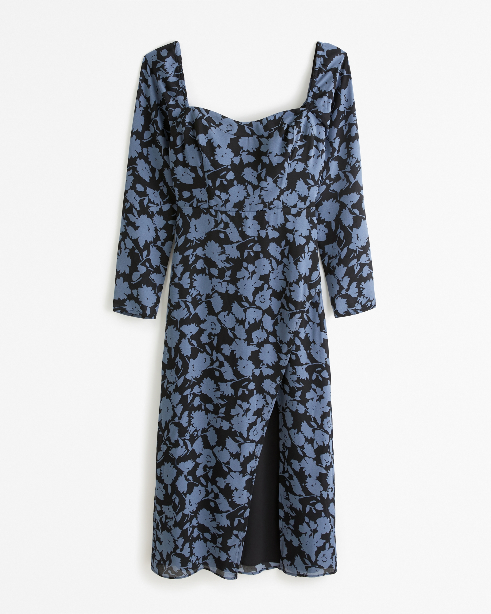 The A&F Camille Long-Sleeve Midi Dress