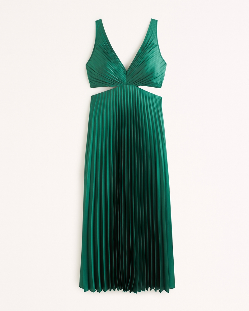 Pleated Cutout A Line Dress - 100% Exclusive