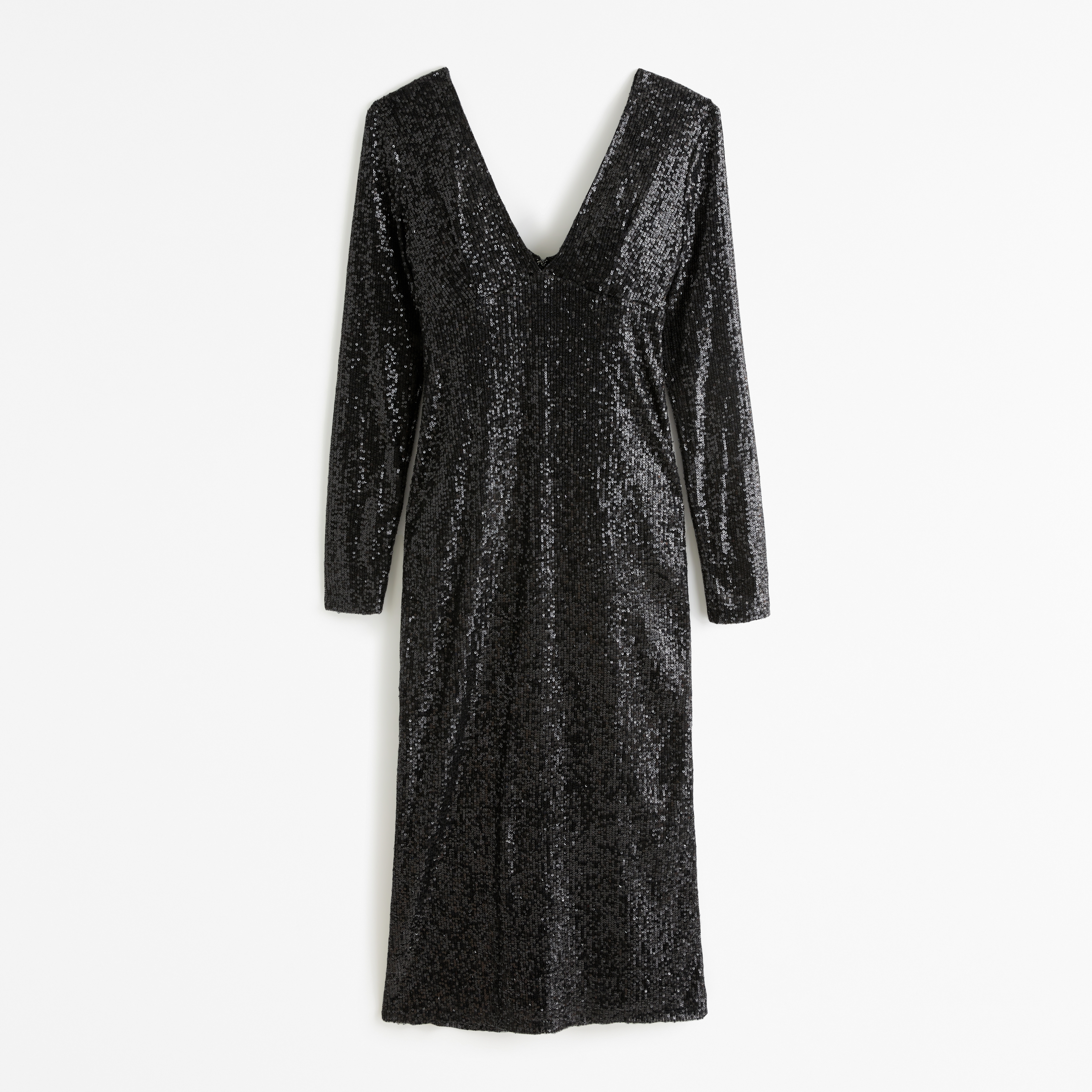 Sequin Plunge Dress