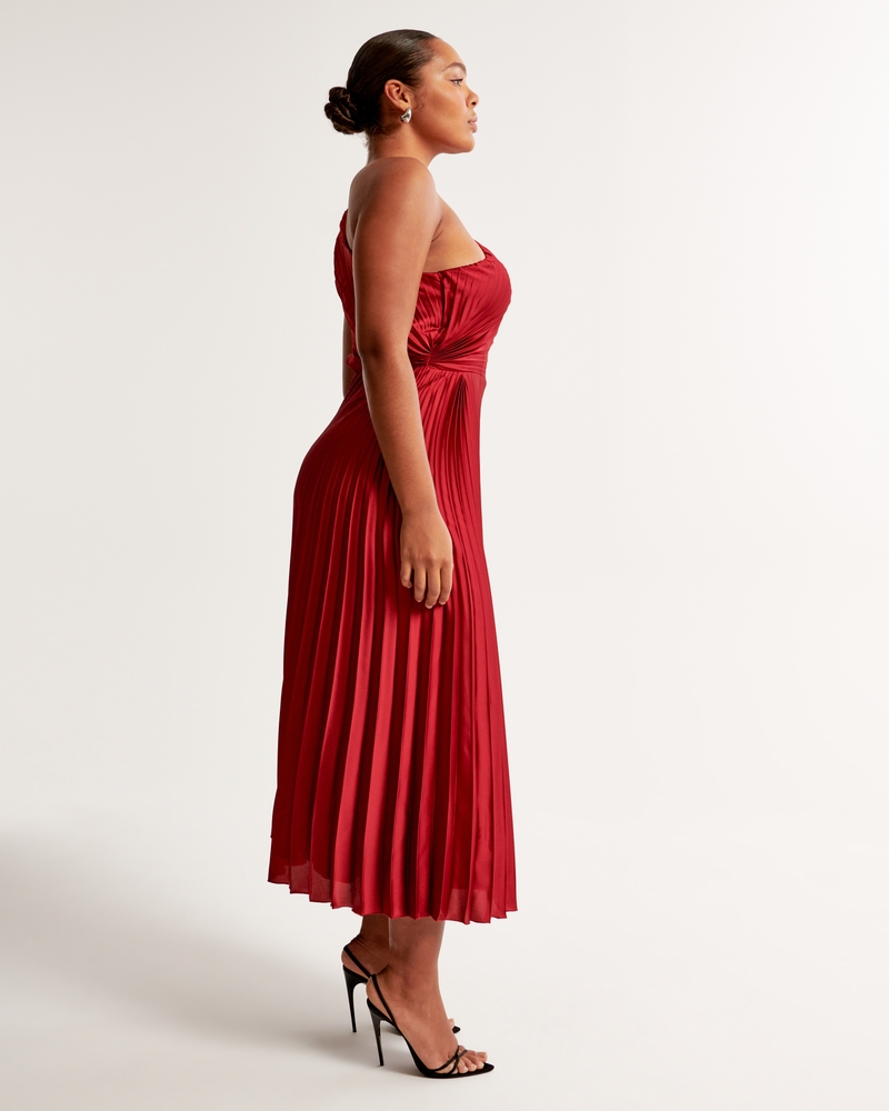 Women's The A&F Giselle Pleated Maxi Dress
