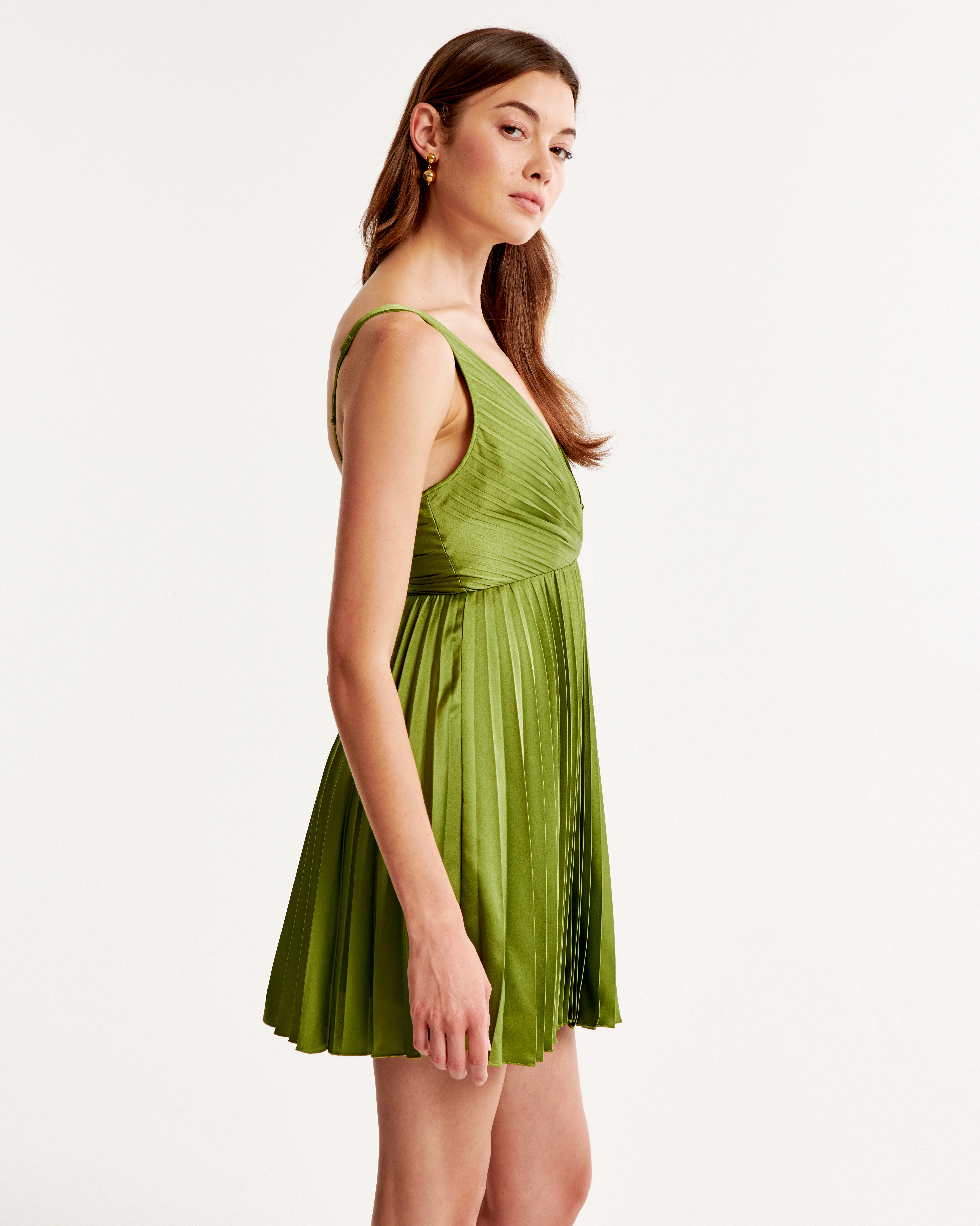 Women's The A&F Giselle Pleated Mini Dress | Women's Dresses