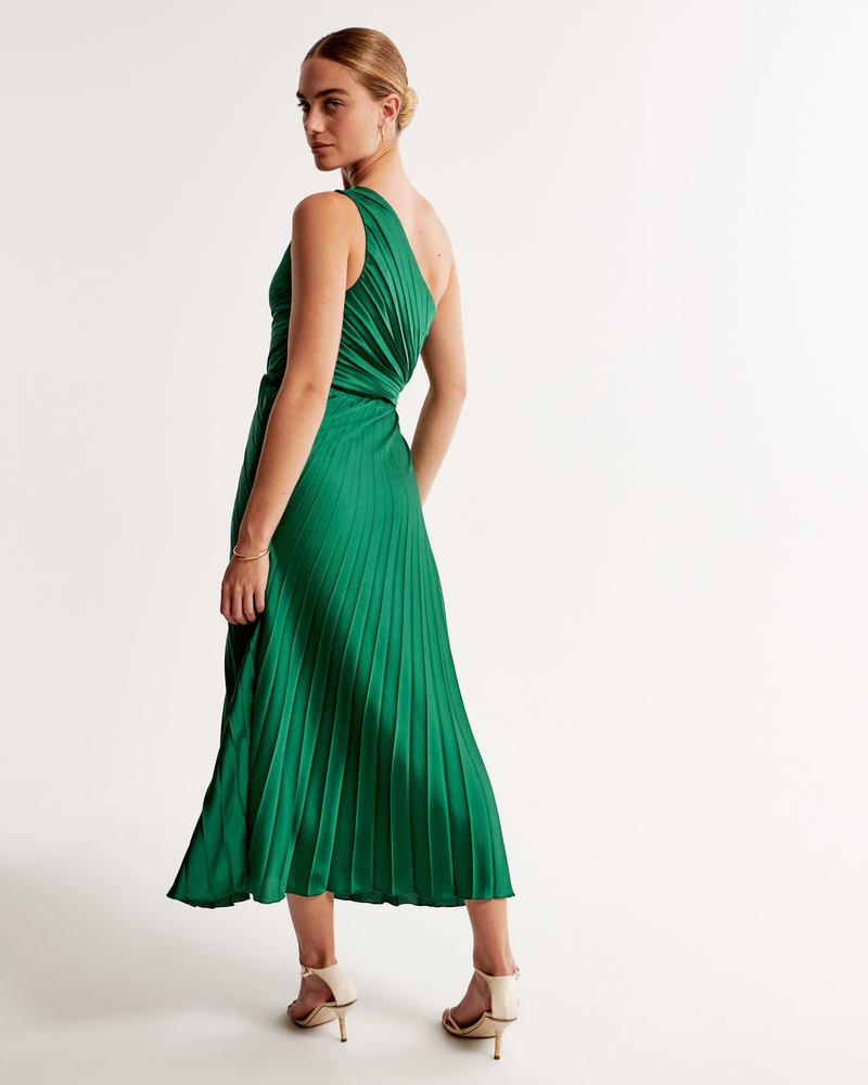 Women's The A&F Giselle Pleated One-Shoulder Maxi Dress, Women's Dresses &  Jumpsuits