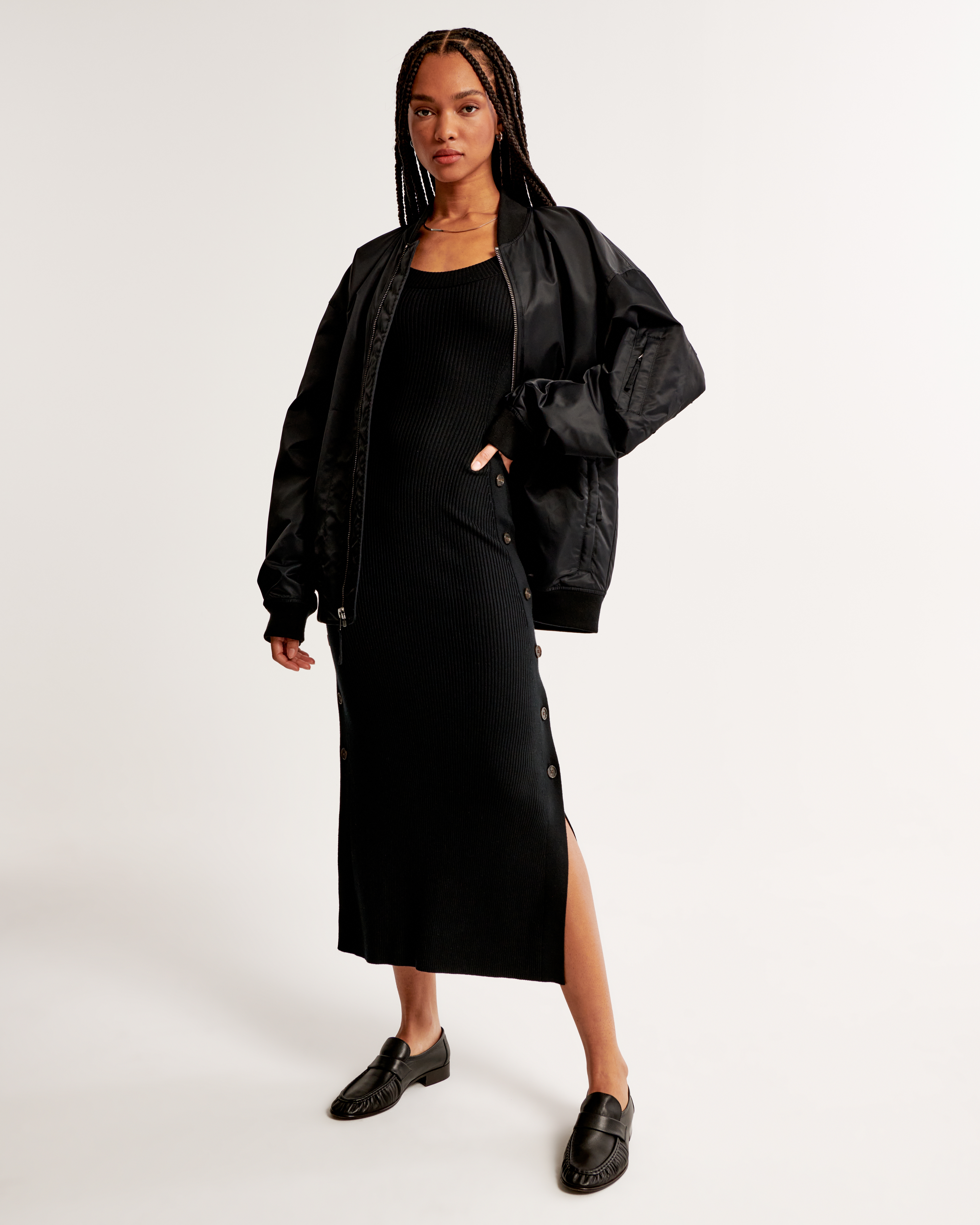 Black hotsell maxi sweater