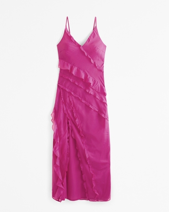 Draped Ruffle Maxi Dress from Abercrombie & Fitch - $69.99
