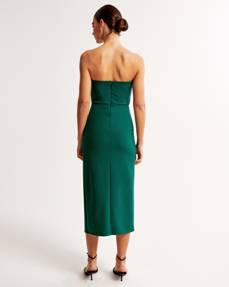 Emerald Green Midi Dress, Women's Green Midi Dress