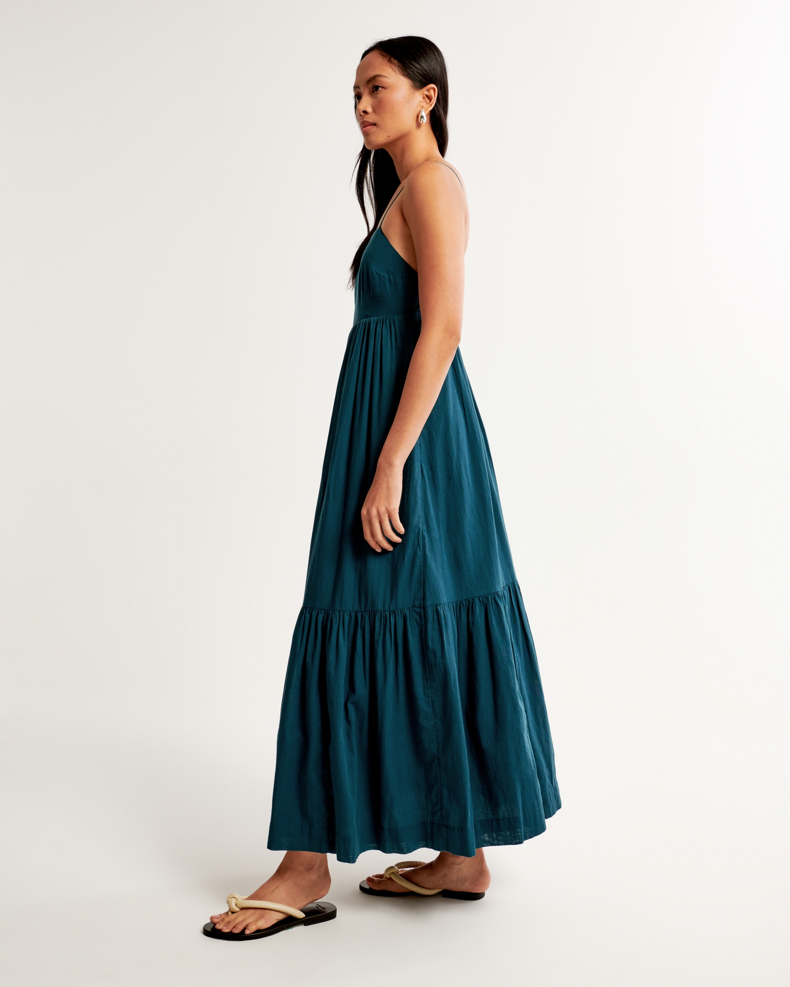 Low Back Tiered Maxi Dress