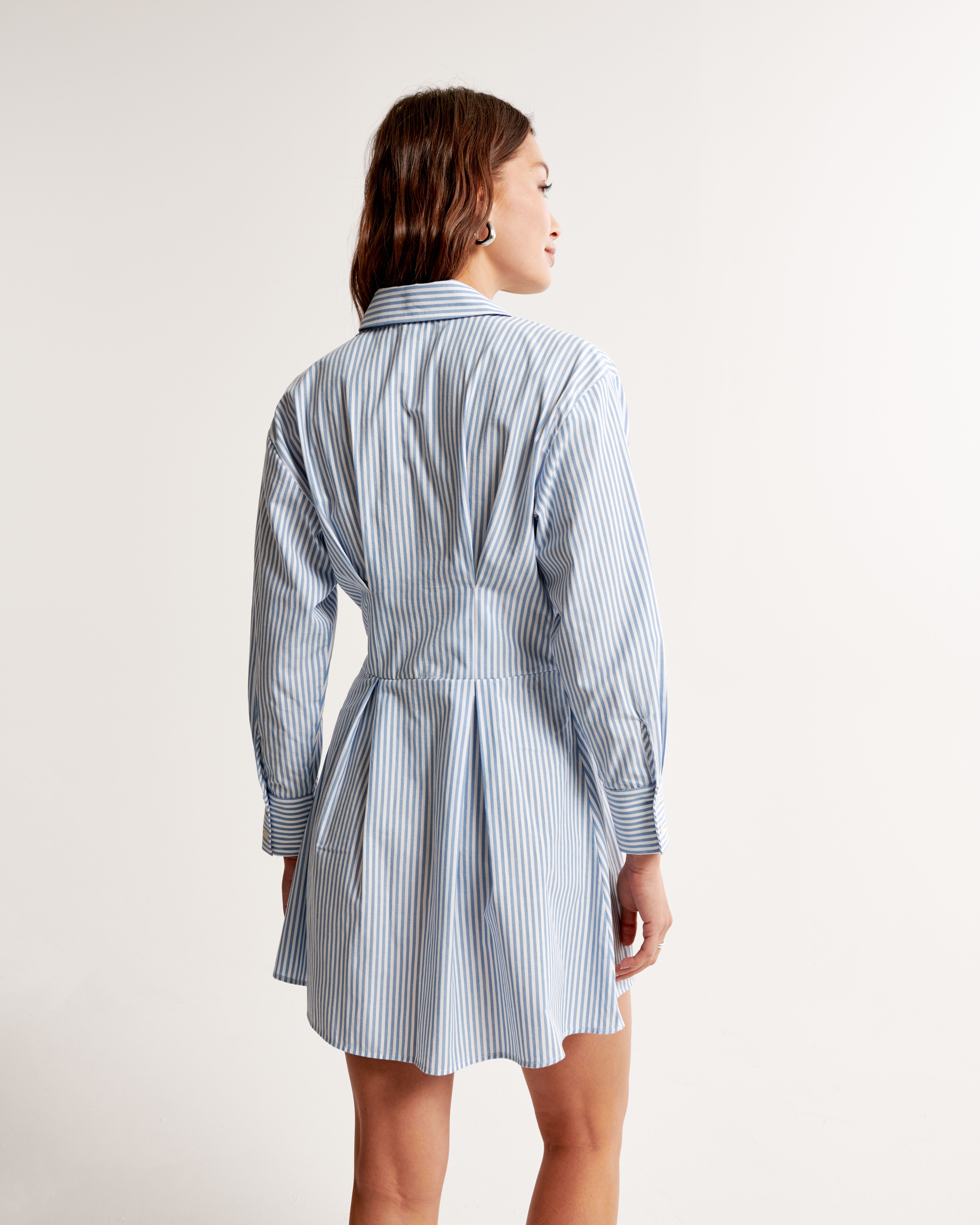 Women's Long-Sleeve Poplin Shirt Dress | Women's Dresses