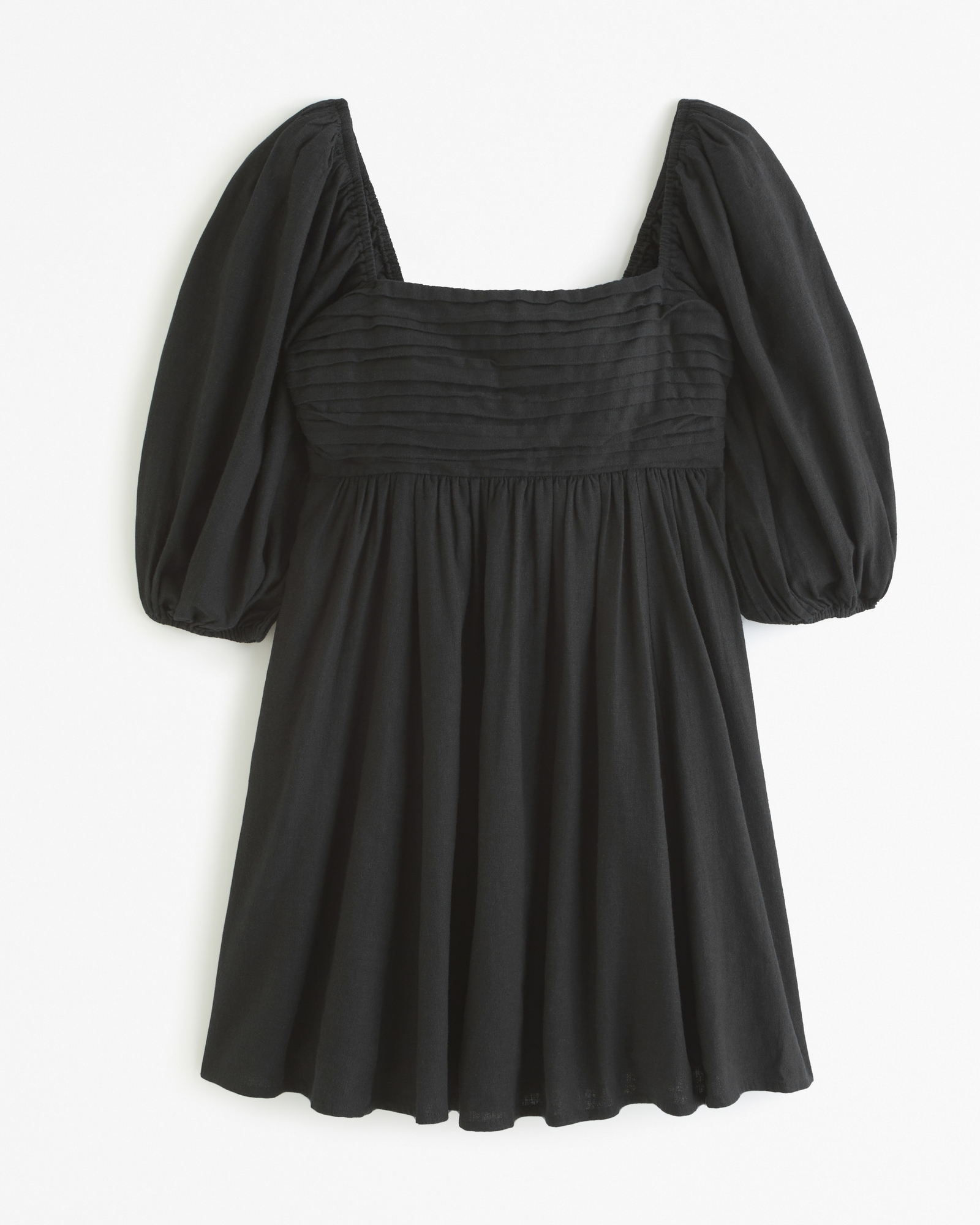 Emerson Linen-Blend Puff Sleeve Mini Dress